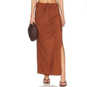NWT L*Space Summer Feels Skirt - Coffee